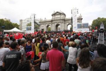 Las imágenes de la concentración de la Puerta de Alcalá