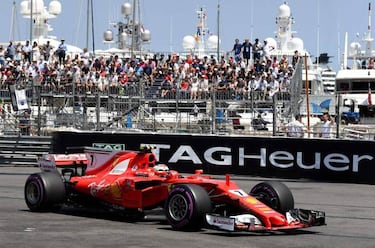 Raikkonen storms to Monaco pole, Hamilton to start in 14th