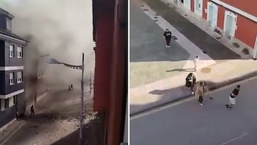Pánico tras una explosión de gas en un edificio en Asturias: la secuencia es de verdadero terror