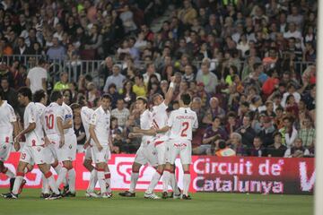 La gran gesta de la lista. Osasuna para conseguir la permanencia debía ganar a Barcelona y Real Madrid en las dos últimas jornadas de LaLiga ese año. En el Camp Nou, Pandiani consiguió el único tanto del partido.