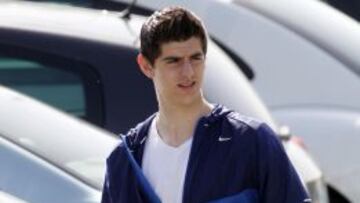 Courtois, en el párking del Cerro del Espino.