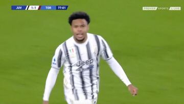 Aerolíneas McKennie: golazo para comenzar la remontada de la Juventus