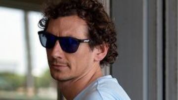 El ciclista italiano, a la entrada de la sede del CONI