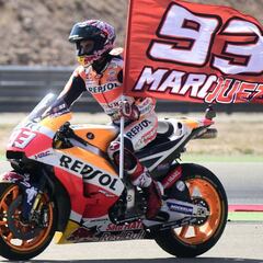 Frenética remontada de Márquez hacia la victoria en Alcañiz