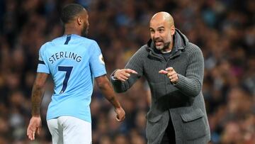 Sterling y Guardiola.