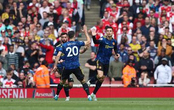 El delantero portugués del Manchester United ha anotado un gol en el duelo frente al Arsenal y se lo ha dedicado a su hijo recientemente fallecido.

