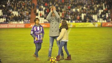 28/01/17 PARTIDO SEGUNDA DIVISION
 VALLADOLID - RAYO VALLECANO
 HOMENAJE A ALVARO RUBIO INSIGNIA DE ORO Y BRILLANTES