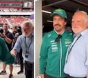 El viral saludo de Fernando Alonso con el ‘señor del meme’