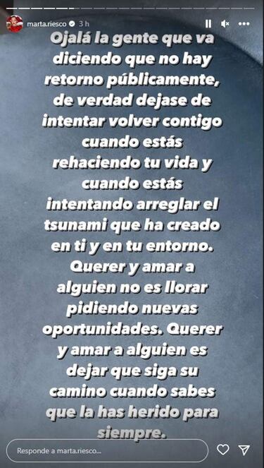 Marta Riesco asegura que Antonio David Flores quiere volver con ella