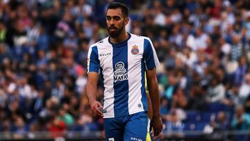 Borja Iglesias, jugador del Espanyol durante un partido.