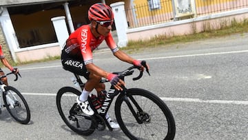 Nairo Quintana durante la primera etapa de la Ruta de Occitania.