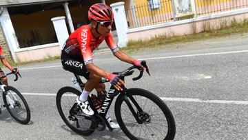 Nairo Quintana durante la primera etapa de la Ruta de Occitania.