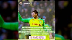 Messi y varios futbolistas más piden seguir buscando a Sala