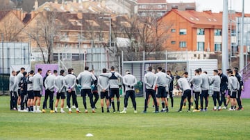 El Real Valladolid ya trabaja en la preparación del partido ante el Real Madrid.