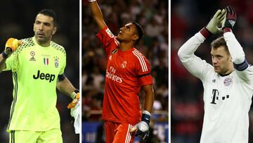 Buffon, Navas y Neuer, candidatos a mejor portero