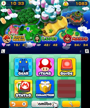 Captura de pantalla - Mario & Luigi: Paper Jam Bros. (3DS)