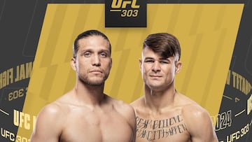 Cartel del UFC 303 con Brian Ortega y Diego Lopes.