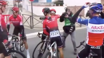 Nairo y Winner celebran etapa del Arkéa en La Provence