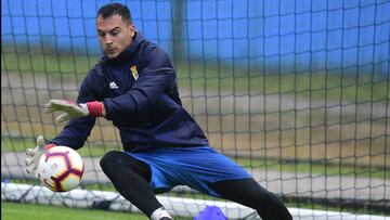 Alfonso Herrero durante un entrenamiento.