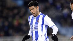 Carlos Vela con la Real Sociedad. 