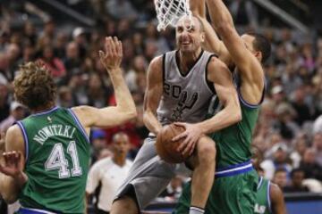 Manu Ginobili y JaVale McGee.