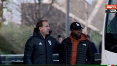 Álvarez Balanta visita en Madrid a sus excompañeros de River