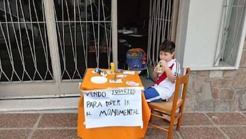 6-year-old River fan Renzo melts the hearts of Argentina