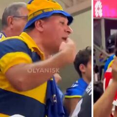 Boca Juniors fan confronts Bayern kid in shameful scene