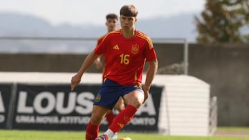 Davinchi, en un partido con la Selección Sub-18.