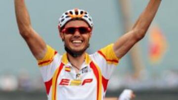 Samuel Sánchez, en Pekín.