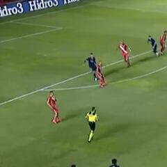 Asistencia perfecta de Cardona contra Argentinos Juniors