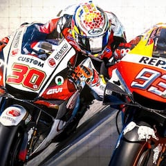 La reacción de Nakagami al ver los 'trucos' de Marc Márquez