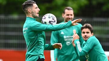 Dominik Szoboszlai se estaba entrenando con su selección para disputar la Eurocopa.