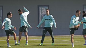 Loren, en un entrenamiento.