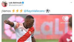 ¿Jugó con el móvil en la mano? Advíncula tuiteó mientras disputaba el Cádiz-Rayo