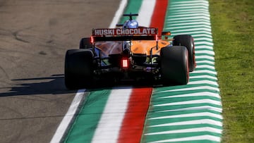 Carlos Sainz (McLaren MCL35). &Iacute;mola, Italia. F1 2020. 