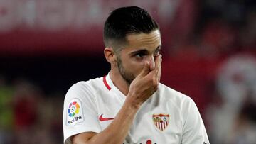 Pablo Sarabia durante el partido entre el Sevilla y el Leganés de Liga Santander.
