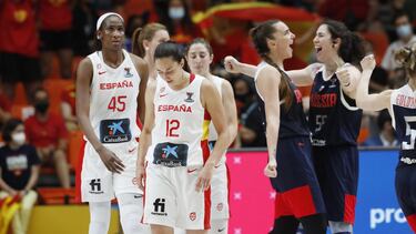 26/06/21 EUROBASKET WOMEN FEMENINO 2021 SEDE VALENCIA PABELLON FONTETA FUENTE SAN LUIS PARTIDO CLASIFICATORIO PRE MUNDIAL SELECCION ESPA?OLA ESPA?A RUSIA