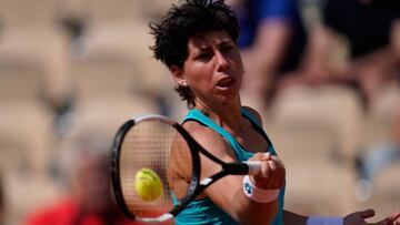 Carla Suárez, durante un partido.