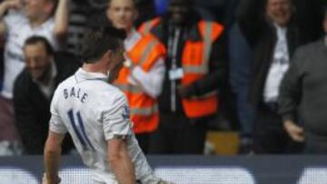 Bale celebra el gol del triunfo del Tottenham.