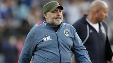Maradona, enojado por el empate de Gimnasia ante Vélez