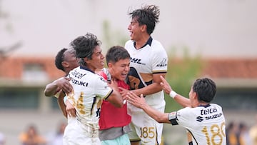 during the semifinal second leg match between Tigres UANL and Pumas UNAM as part of the Forces Basics U-21, Liga BBVA MX, Torneo Apertura 2025 at Zuazua, on November 29, 2025 in Monterrey, Nuevo Leon, Mexico