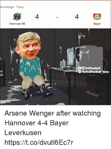 Los memes más divertidos de la carrera de Wenger