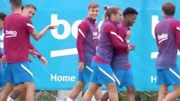 Griezmann y Koeman miman a Ansu Fati en el día de su vuelta: lo ven importante en el futuro