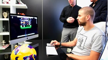 Gerard Piqu&eacute; en su empresa Kerad Games SL