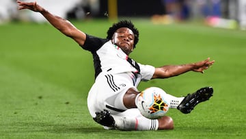 Juan Guillermo Cuadrado durante un partido con Juventus.