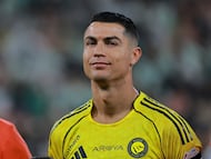 Cristiano Ronaldo durante un partido de Al Nassr.