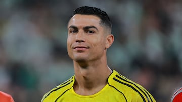 Cristiano, antes del partido contra Al Ahli.