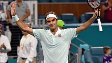 Roger Federer, en el torneo de Miami.