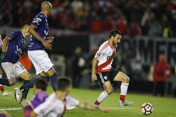 Celebración del gol de Ignacio Scocco.